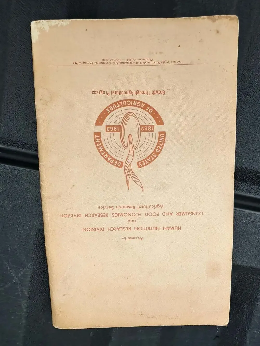 U.S. Department of Agriculture 1962 edition